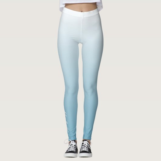 Personalisierter Gradientengel Leggings (Vorderseite)