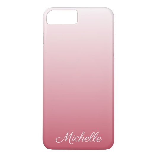 Personalisierter Gradientenrosa Case-Mate iPhone Hülle (Rückseite)