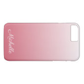 Personalisierter Gradientenrosa Case-Mate iPhone Hülle (Rückseite (Horizontal))