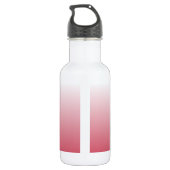 Personalisierter Gradientenrosa Edelstahlflasche (Rückseite)