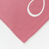 Personalisierter Gradientenrosa Fleecedecke (Ecke)