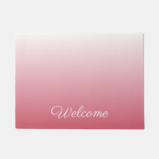 Personalisierter Gradientenrosa Fußmatte (Vorderseite)