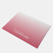 Personalisierter Gradientenrosa Fußmatte (Schrägansicht)