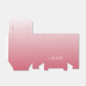 Personalisierter Gradientenrosa Geschenkschachtel (Ungefaltet)
