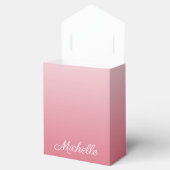 Personalisierter Gradientenrosa Geschenkschachtel (Geöffnet)