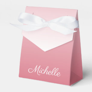 Personalisierter Gradientenrosa Geschenkschachtel