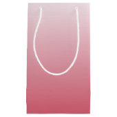 Personalisierter Gradientenrosa Kleine Geschenktüte (Vorderseite)