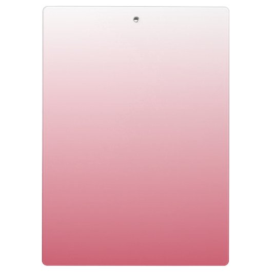 Personalisierter Gradientenrosa Klemmbrett (Rückseite)