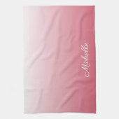 Personalisierter Gradientenrosa Küchentuch (Vertikal)