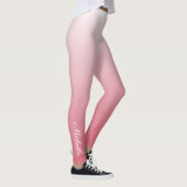 Personalisierter Gradientenrosa Leggings (Rechts)