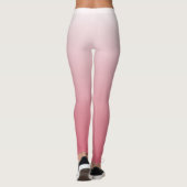 Personalisierter Gradientenrosa Leggings (Rückseite)