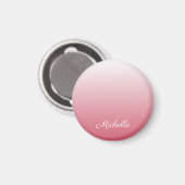 Personalisierter Gradientenrosa Magnet (Vorderseite/Rückseite)