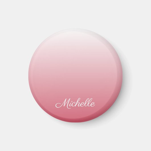 Personalisierter Gradientenrosa Magnet (Vorne)
