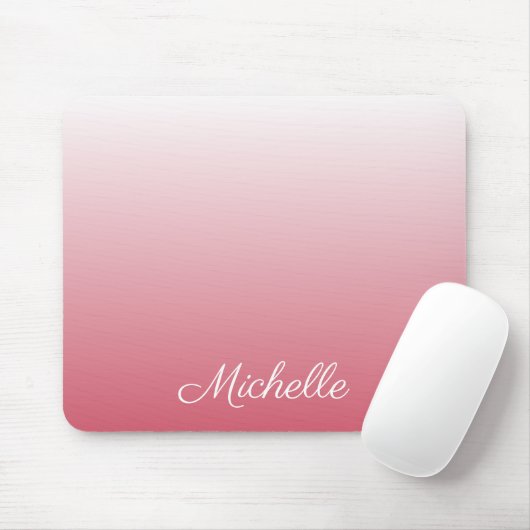 Personalisierter Gradientenrosa Mousepad (Mit Mouse)