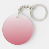 Personalisierter Gradientenrosa Schlüsselanhänger (Rückseite)