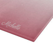 Personalisierter Gradientenrosa Schneidebrett (Ecke)