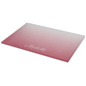 Personalisierter Gradientenrosa Schneidebrett (Ecke)
