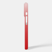 Personalisierter Gradientenrot Case-Mate iPhone Hülle (Rückseite / Links)
