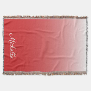 Personalisierter Gradientenrot Decke