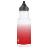 Personalisierter Gradientenrot Edelstahlflasche (Rechts)