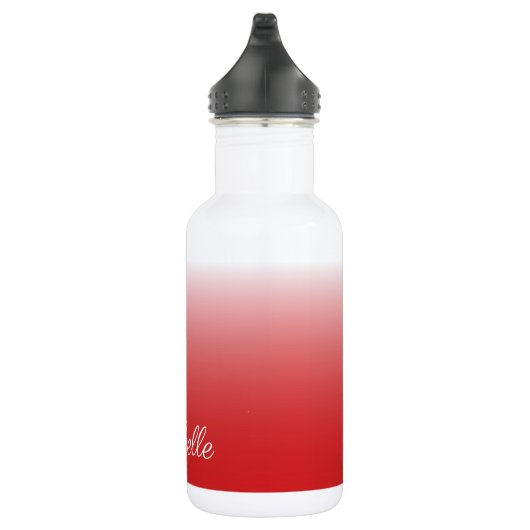 Personalisierter Gradientenrot Edelstahlflasche (Rechts)
