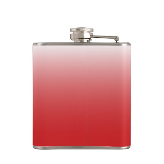 Personalisierter Gradientenrot Flachmann (Rückseite)