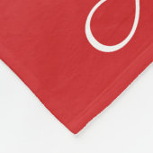 Personalisierter Gradientenrot Fleecedecke (Ecke)
