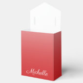 Personalisierter Gradientenrot Geschenkschachtel (Geöffnet)
