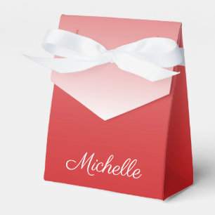 Personalisierter Gradientenrot Geschenkschachtel