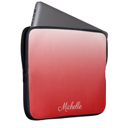Personalisierter Gradientenrot Laptopschutzhülle (Vorne Rechts)