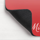 Personalisierter Gradientenrot Mousepad (Ecke)