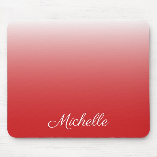 Personalisierter Gradientenrot Mousepad (Vorne)