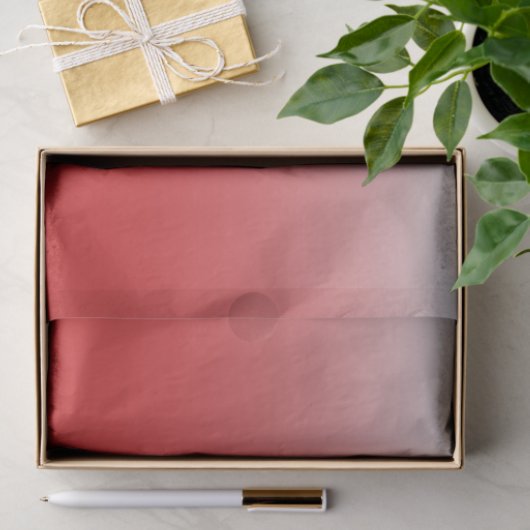 Personalisierter Gradientenrot Seidenpapier (Geschenk)