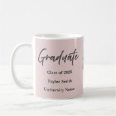 Personalisierter Graduiertenbecher – Eleganter Sch Kaffeetasse (Links)