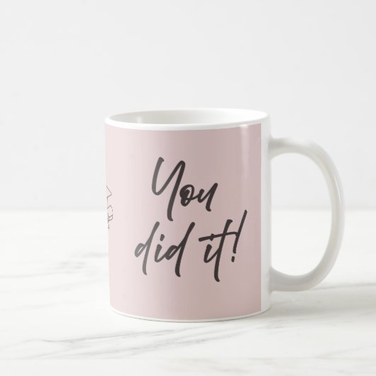 Personalisierter Graduiertenbecher – Eleganter Sch Kaffeetasse (Rechts)