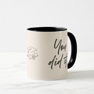 Personalisierter Graduiertenbecher – Eleganter Sch Tasse