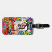 Personalisierter Graffiti Gepäckanhänger (Vorderseite horizontal)