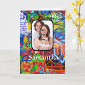 Personalisierter Graffiti Karte (Gelbe Blume)