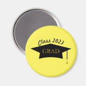 Personalisierter Grand Hat & Custom Text Class 202 Magnet (Vorderseite/Rückseite)