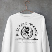 Personalisierter Grandpa Reel Cooler Fischfang Sweatshirt
