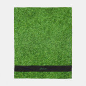 Personalisierter Grasname Fleecedecke (Vorderseite)
