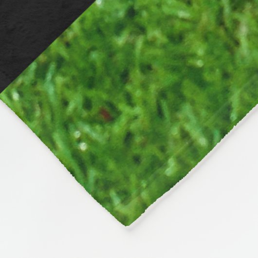 Personalisierter Grasname Fleecedecke (Ecke)