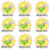 Personalisierter Gratulationstrainer Aufkleber (Vorderseite)