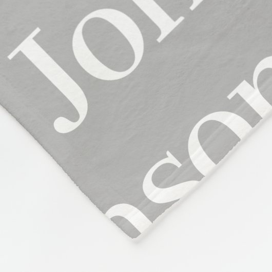 Personalisierter, grau heller, sich wiederholender fleecedecke (Ecke)