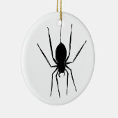 Personalisierter, graue Spider Halloween-Baum Keramik Ornament (Rechts)