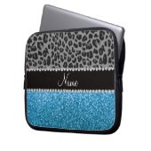 Personalisierter grauer laptopschutzhülle (Vorderseite Links)