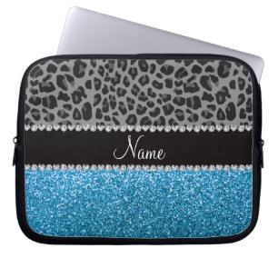 Personalisierter grauer laptopschutzhülle