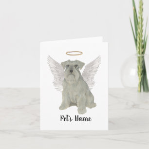 Personalisierter Grauer Silberner Schnauzer Karte