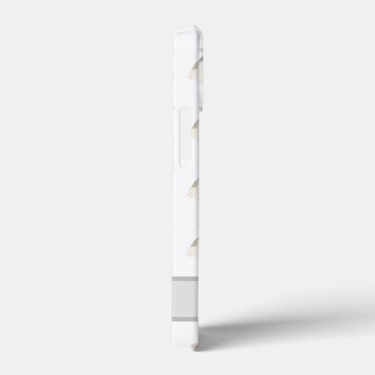 Personalisierter grauer und weißer Schnauzer-Hund Case-Mate iPhone Hülle (Rückseite / Rechts)