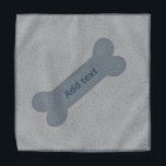 Personalisierter Graupferd Bandana Halstuch<br><div class="desc">Personalisiertes graues Haustier 🐾 Bandana. Schöne Knochen 🦴 Design,  dass Sie den Namen Ihres Haustieres oder jeden gewollt Text hinzufügen können.</div>